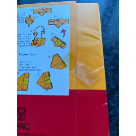 Vtg 1976 Sanrio Hello Kitty & Cathy Origami Paper 20 Sheets NIP Made In Japan - Picture 6 of 6